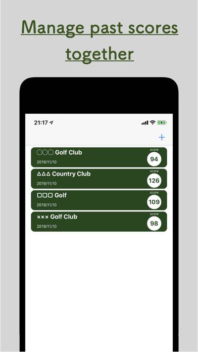 Golf Score Count App screenshot #2