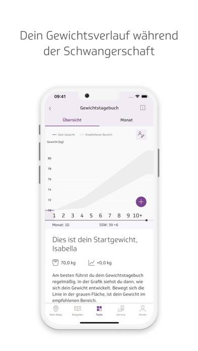 TK-BabyZeit App-Screenshot