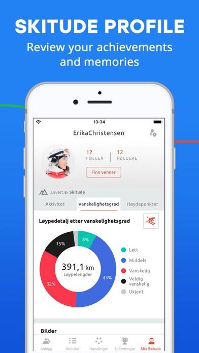 Hafjell Kvitfjell App skärmdump