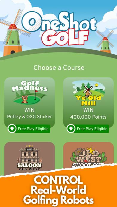 OneShot Golf: Robot Golf & Win App screenshot #1