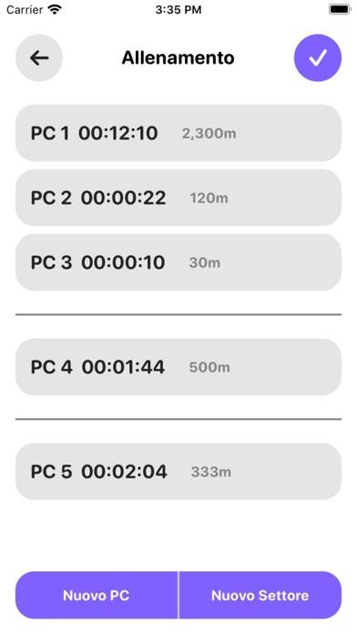 Chrono Regolarità Storica Schermata dell'app