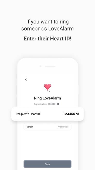 LoveAlarm App screenshot