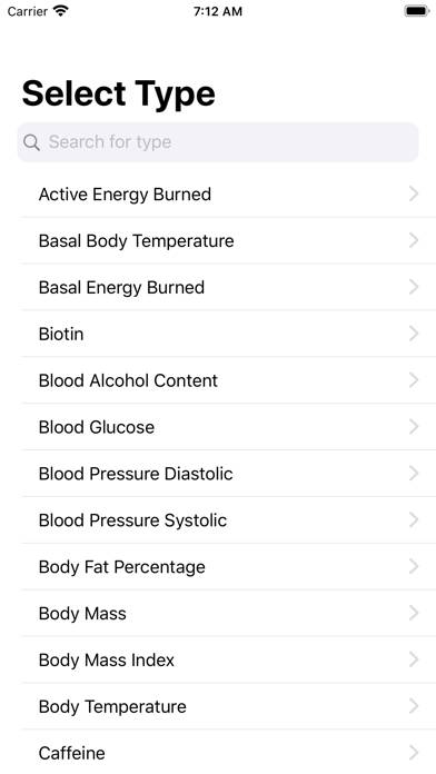 Health Exporter Schermata dell'app #1