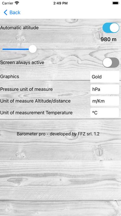 Professional Barometer Captura de pantalla de la aplicación #3