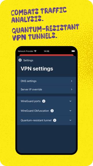 Mullvad VPN App skärmdump