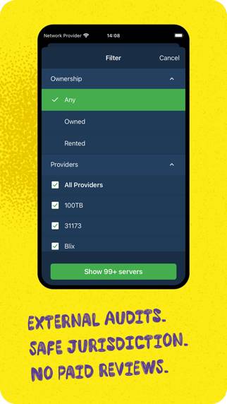 Mullvad VPN App skärmdump