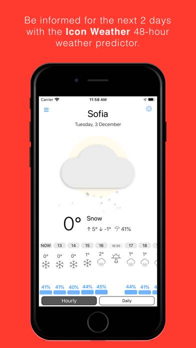 Icon Weather App Bildschirmfoto