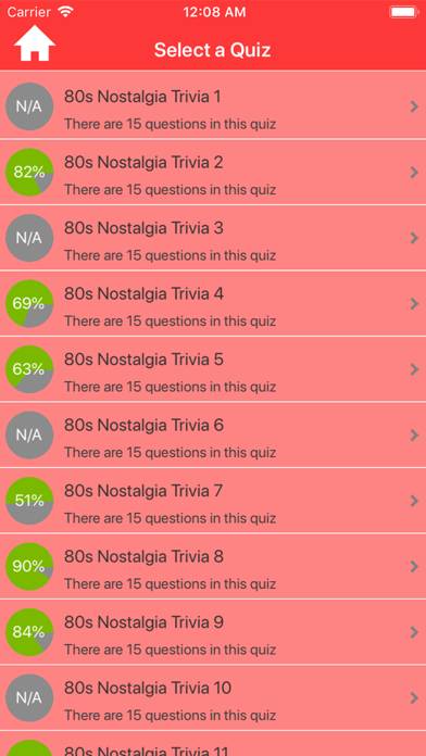 1980s Nostalgia Trivia App screenshot #2