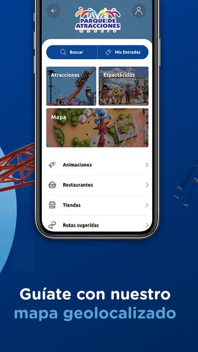 Parque de Atracciones Madrid Captura de pantalla de la aplicación #3
