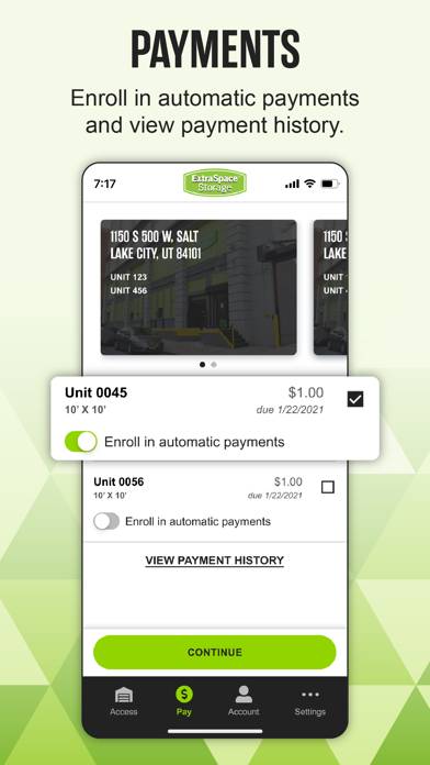 Extra Space Storage screenshot