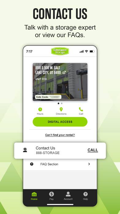 Extra Space Storage App screenshot