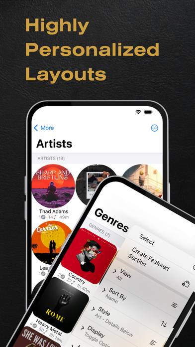 BTR AMP Offline Musikplayer App-Screenshot