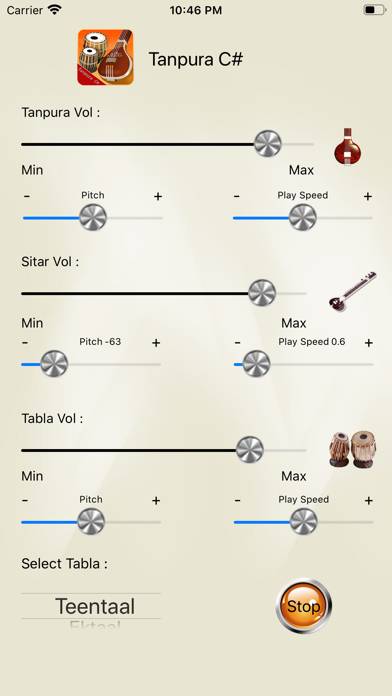 Tanpura C# Bildschirmfoto