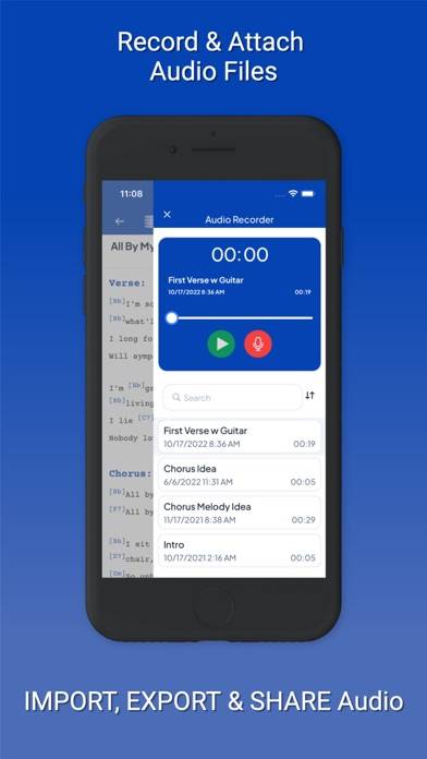 Songwriting Studio App screenshot