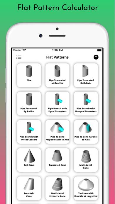 Flat Pattern Pro Captura de pantalla de la aplicación #1