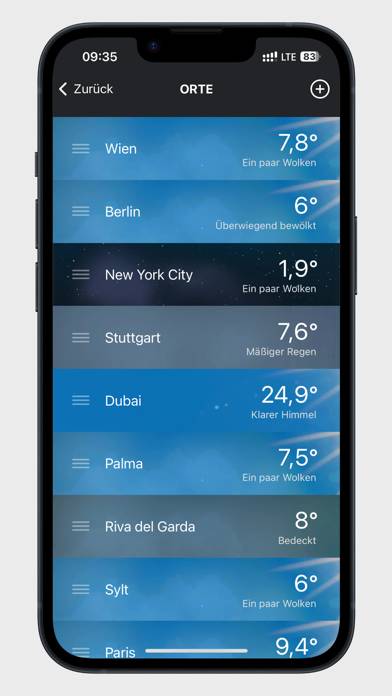 Mobilewetter App-Screenshot #6