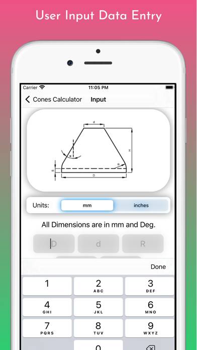 Cones Calculator Pro Schermata dell'app #4