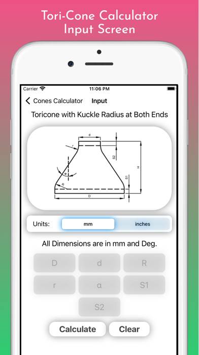 Cones Calculator Pro App screenshot #6