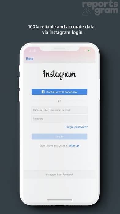 Reports plus Pro for Instagram Captura de pantalla de la aplicación #2