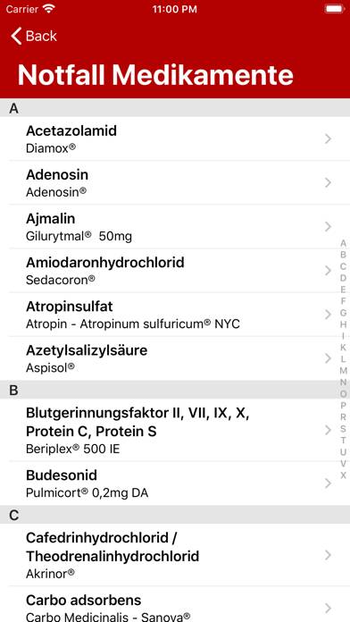 Notfallmedikamente Pro 4 App screenshot #2