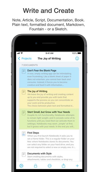 Notebooks – Write and Organize App-Screenshot #1