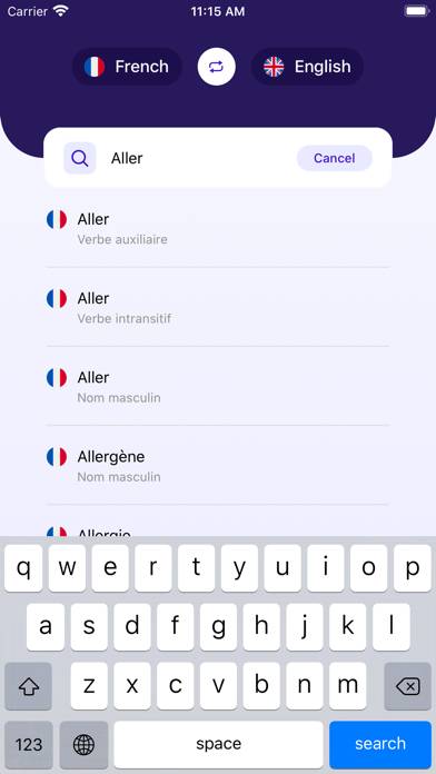 French~English Dictionary Capture d'écran de l'application #2