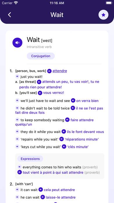 French~English Dictionary Capture d'écran de l'application #3