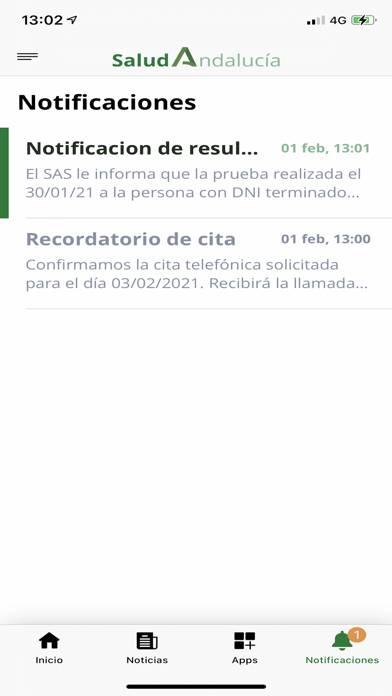 Salud Andalucía App screenshot #5