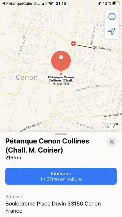 Pétanque Calendriers Concours App screenshot #3