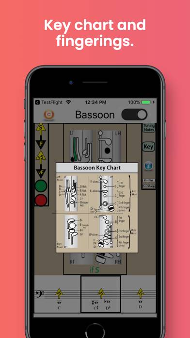 Bassoon Fingering & Tuning Schermata dell'app #1