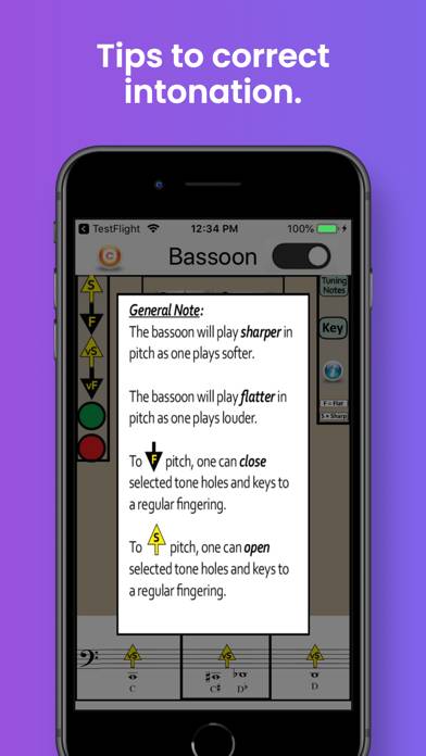 Bassoon Fingering & Tuning App screenshot #3