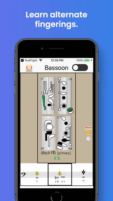 Bassoon Fingering & Tuning Schermata dell'app #4