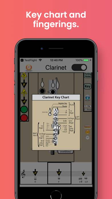 Clarinet Fingering & Tuning Schermata dell'app #1