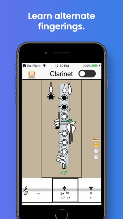 Clarinet Fingering & Tuning Schermata dell'app #4