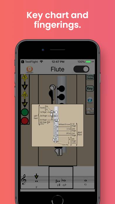Flute Fingering & Tuning App screenshot #1