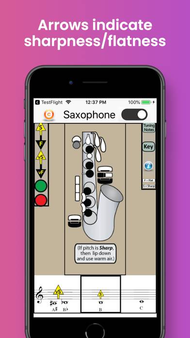 Saxophone Fingering & Tuning App screenshot #2