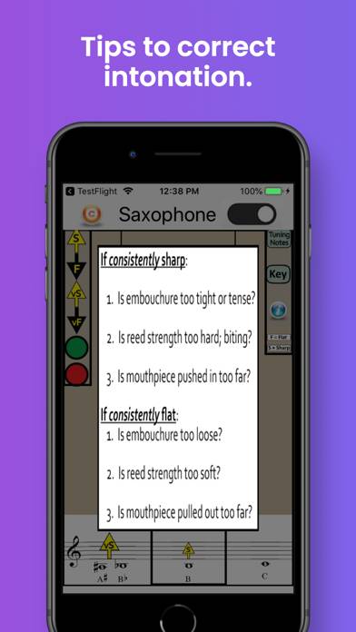 Saxophone Fingering & Tuning Schermata dell'app #3