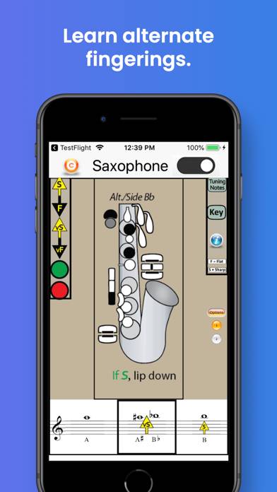 Saxophone Fingering & Tuning App screenshot #4