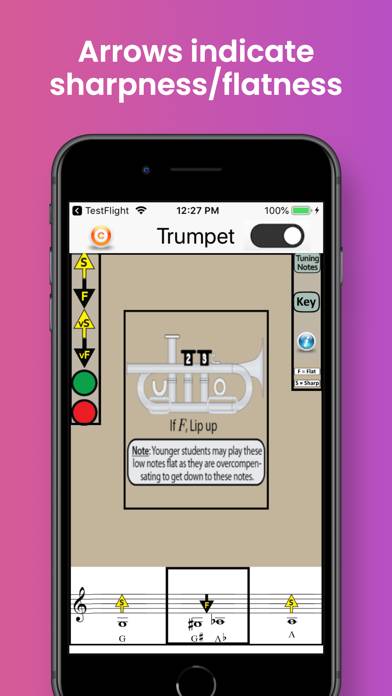 Trumpet Fingering & Tuning App skärmdump