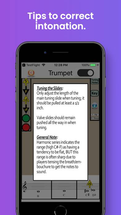 Trumpet Fingering & Tuning App skärmdump