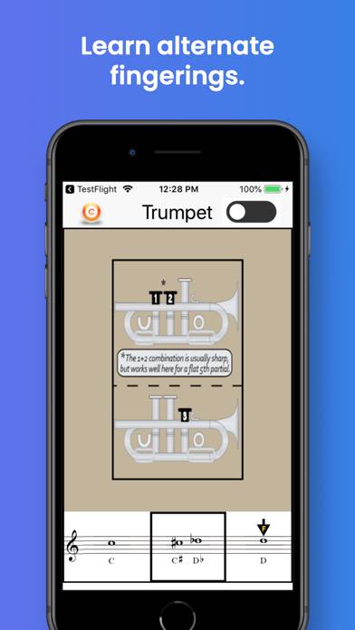 Trumpet Fingering & Tuning App skärmdump