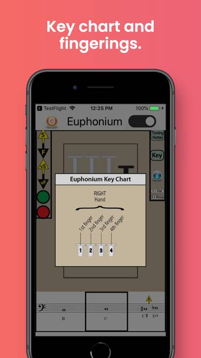 Euphonium Fingering & Tuning screenshot