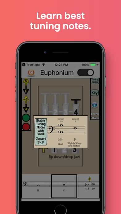 Euphonium Fingering & Tuning App screenshot