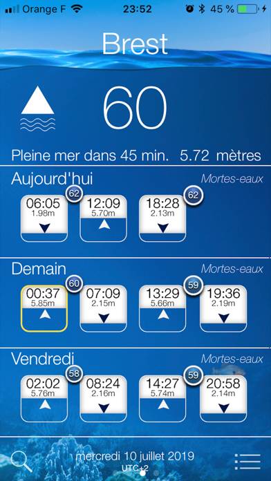 IMarées 2020 Capture d'écran de l'application #2