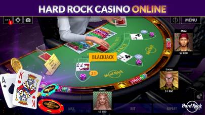 Hard Rock Blackjack & Casino Schermata dell'app #1