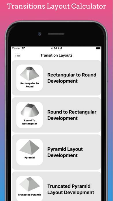 Transition Layouts Captura de pantalla de la aplicación