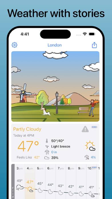 Cartoon Weather App-Screenshot #1