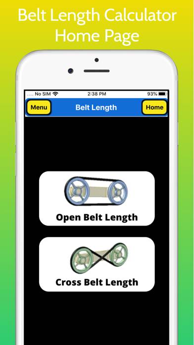 Belt Length Calculator Captura de pantalla de la aplicación #1