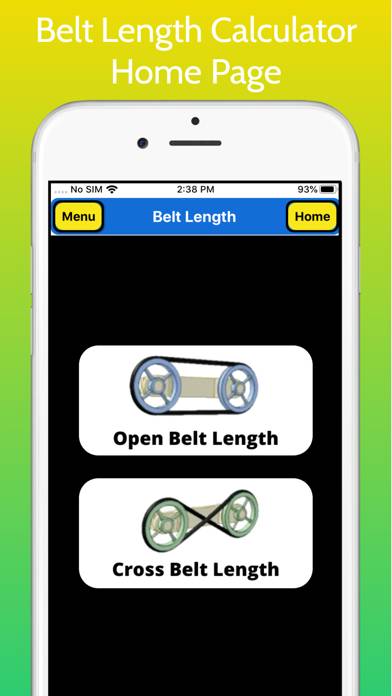 Belt Length Calculator captura de pantalla