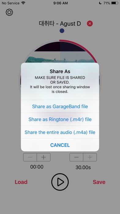MusicToRingtone App-Screenshot #1